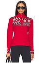 view 2 of 6 Keystone Blanche Half Zip Sweatshirt in Chilli