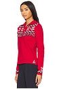 view 3 of 6 Keystone Blanche Half Zip Sweatshirt in Chilli