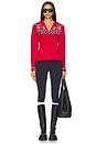 view 5 of 6 Keystone Blanche Half Zip Sweatshirt in Chilli