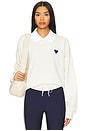 view 1 of 5 Pascal Collared Crew Sweatshirt in Natural