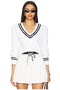 view 1 of 4 Soony V Neck Sweater in White