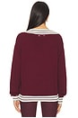 view 3 of 4 Josette V Neck Knit Sweater in Merlot