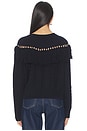 view 3 of 5 Clara Tassle Knit Sweater in Navy
