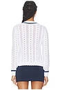 view 3 of 4 Citta Sonny V Neck Sweater in White