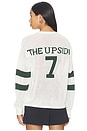 view 1 of 4 Fenway Sebastian Knit Crew Sweatshirt in Green & Cream
