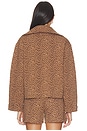view 3 of 4 SUDADERA CON UN CUARTO DE CREMALLERA JAVAN JONES in Leopard