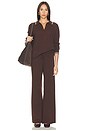view 6 of 6 Coco Amelie Knit Pant in Chocolate
