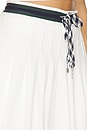view 6 of 6 Laver Cadiz Pleated Skirt in White