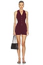 view 1 of 3 Simi Knitted Playsuit in Maroon