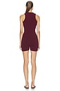 view 3 of 3 Simi Knitted Playsuit in Maroon