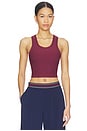 view 1 of 4 Peached Sophie Crop Top in Maroon