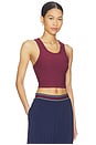 view 2 of 4 Peached Sophie Crop Top in Maroon