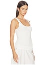 view 2 of 4 TOP SIN MANGAS DEL REY POINTELLE in Cream