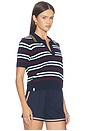 view 2 of 4 Archie Collared Knit Polo Top in Stripe
