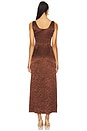 view 3 of 4 VESTIDO DE ACETATO LAUREN in Umber