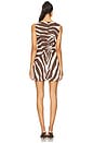 view 3 of 3 Ella Cotton Dress in Chocolate Zebra