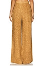 view 4 of 6 Antonia Linen Trouser in Tortoiseshell