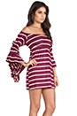 view 3 of 6 Tiffany Off the Shoulder Dress in Berry