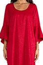 view 5 of 6 Holly Bell Sleeve Dress in Red