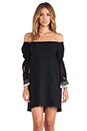 view 1 of 5 VESTIDO CON UN HOMBRO DESCUBIERTO WILLOW in Black