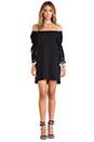 view 4 of 5 VESTIDO CON UN HOMBRO DESCUBIERTO WILLOW in Black