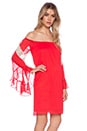 view 3 of 5 Abby Off Shoulder Dress in Red
