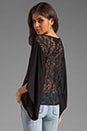 view 1 of 5 Skyler Lace Back Top in Black