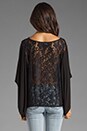 view 3 of 5 Skyler Lace Back Top in Black