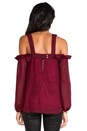 view 3 of 6 Isabella Top in Burgundy