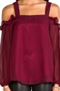 view 4 of 6 Isabella Top in Burgundy