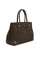 view 4 of 4 Suede Book Tote Bag in Brown