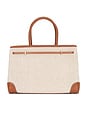 view 3 of 5 33 Canvas Book Tote Bag in Brown