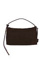 view 2 of 6 Suede Hobo Bag in Espresso & Gold