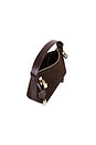 view 4 of 6 Suede Hobo Bag in Espresso & Gold