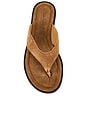 view 4 of 5 Zaida Suede Sandal in Dark Sand