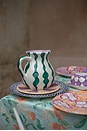 view 3 of 4 Dentelle Jug in Sea Green