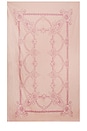 view 1 of 4 Ginette Cotton Tablecloth in Peach & Lilac