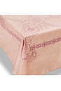 view 3 of 4 Ginette Cotton Tablecloth in Peach & Lilac