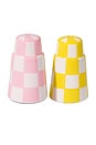 view 1 of 1 Salt N' Pepa Salt And Pepper Shaker in Rose & Yellow