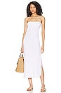 view 1 of 3 Strapless West Dress in White Organic Rib