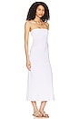view 2 of 3 Strapless West Dress in White Organic Rib