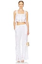 view 5 of 6 Flora Pant in White