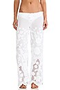 view 1 of 8 PANTALÓN PIERNA RECTA PENELOPE in Broderie White