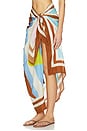 view 3 of 6 Samara Sarong in Coast Colorblock