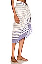 view 2 of 4 Aluna Organic Beach Wrap Sarong in Sapphire Organic
