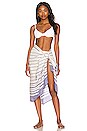 view 4 of 4 Aluna Organic Beach Wrap Sarong in Sapphire Organic