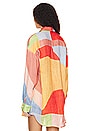view 4 of 5 Playa Oversized Shirt in Abstract Colorblock EcoLinen