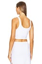 view 3 of 4 Thalia Crop Top in White