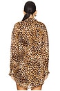 view 4 of 5 CAMISA DE LINHO BOYFRIEND PLAYA in Lux Leopard