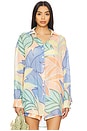 view 2 of 6 Playa Linen Boyfriend Shirt in Retro Jungle